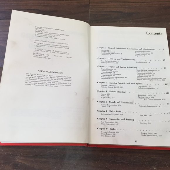Chilton's Repair and Tune-up Guide: Fairlane and Torino 1972 Hardcover - Picture 7 of 13